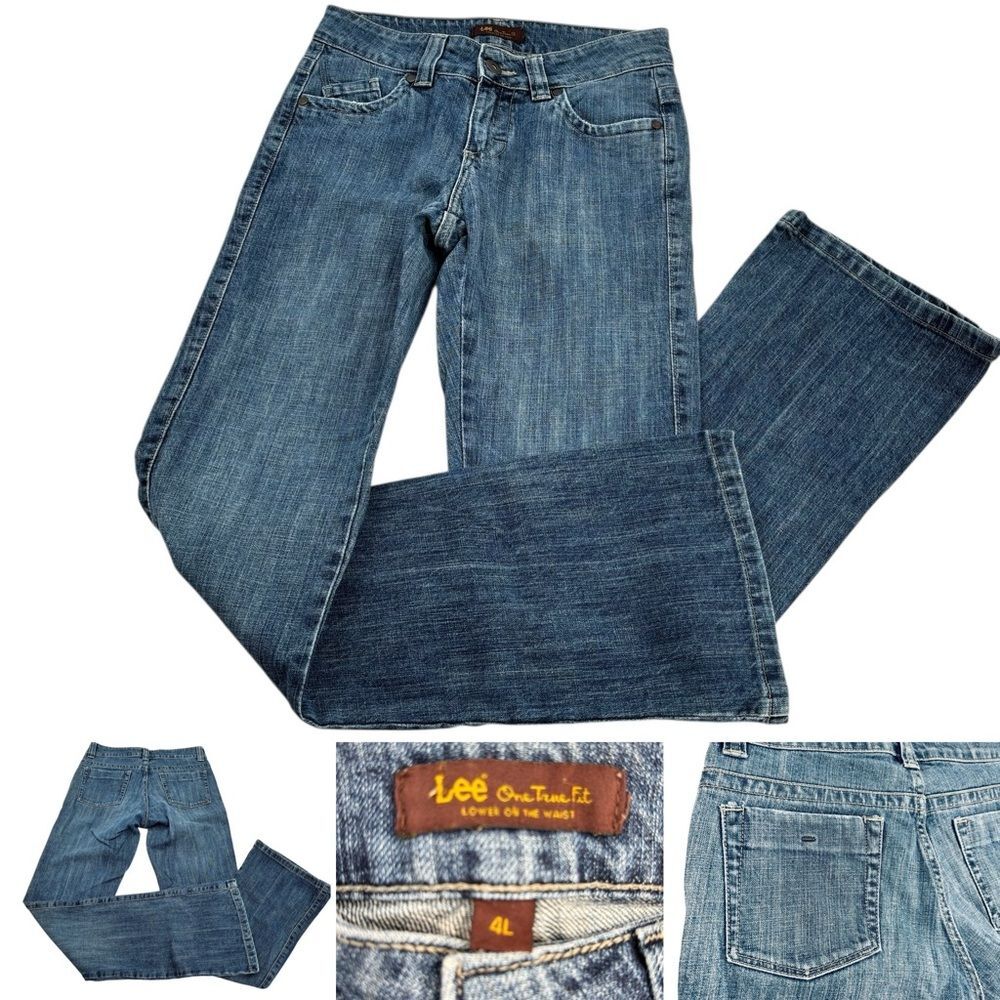 Lee One True Fit Low Waist Bootcut Jeans Sz. 4 Long